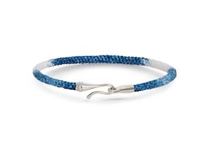 Life Bracelets: Life Bracelet Blue Jeans, Sterling Silver