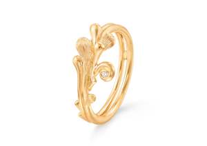 Ole Lynggaard Rings: BoHo Ring with Diamond, Yellow Gold