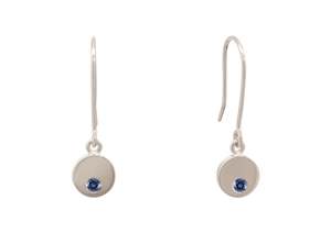 Love Stories: Round Love Stories Precious Gemstone Earrings, White Gold & Platinum