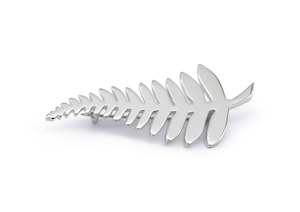 Brooches And Pins: Sterling Silver - Silver Fern Brooch