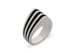 Original "Sydney Fin" Ring, Sterling Silver