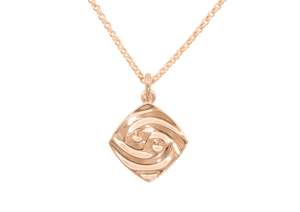 Jewellery: Zodiac Wave Pendants, Red Gold