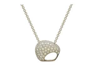 Bling It On: The Golden Kiwi, White Gold with Diamonds