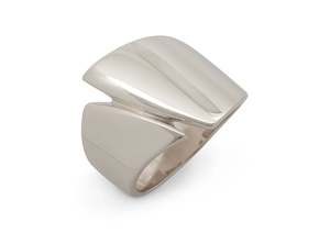 Right Hand Rings: Signature Asymmetric Ring, White Gold & Platinum