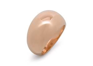 Right Hand Rings: JW18 Dome Ring, Red Gold