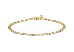 Diamond Tennis Bracelet, Yellow Gold