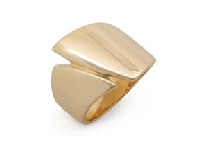 Big Bold Gold: Signature Asymmetric Ring, Yellow Gold