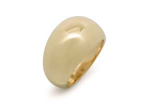 Big Bold Gold: JW18 Dome Ring, Yellow Gold