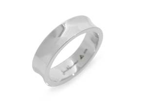 Silver Linings: JW487/JW488 Concave Band, Sterling Silver