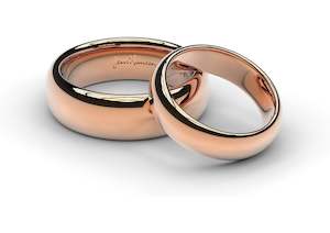 Elvish Wedding Over 500: Red Gold Replica Rings Set