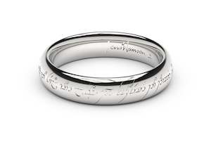 Petite Elvish Love Ring White Gold & Platinum