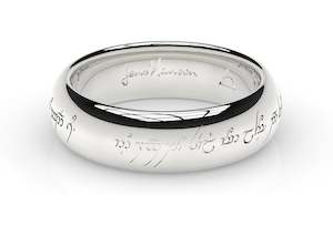 Little Elvish Love Ring White Gold & Platinum