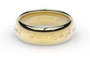 Elvish Wedding Over 500: Elvish Love Ring Yellow Gold