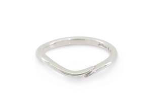 Rings: Simple Elvish Wedding Band, White Gold & Platinum