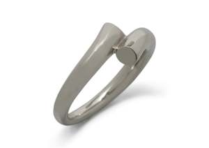 Axis: JW100 Dress Ring, White Gold & Platinum