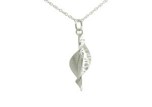 WVI Spring Leaf Pendant, Pure Silver