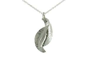 Leaf: WIII Spring Leaf Pendant, Pure Silver