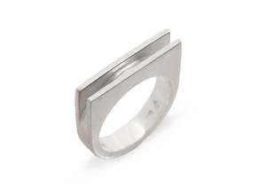 Sydney Fin: Two Fin Ring, Sterling Silver