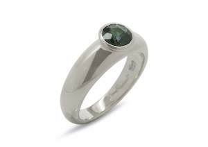 Cupola: JW73 Gemstone Ring, White Gold & Platinum