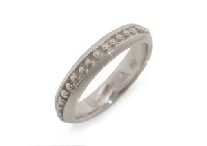 Granulation: Antique Beaded Style Ring, White Gold & Platinum