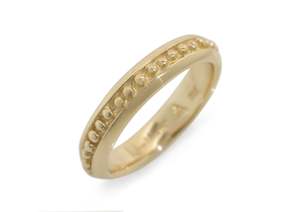 Granulation: Antique Beaded Style Ring, Yellow Gold