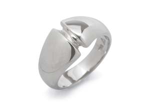 Domes: JW6 Dome Ring, Sterling Silver