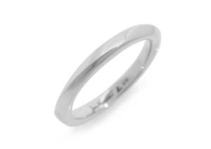 Mobius: Square Möbius Twist Ring, Sterling Silver