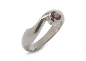 JW184 Gemstone Ring, White Gold & Platinum