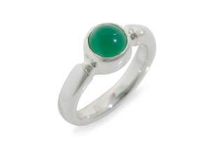 Symmetrisk: JW120 Cabochon Gemstone Ring, Sterling Silver