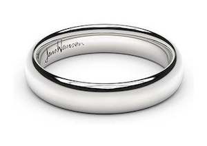 How To Choose The Right Wedding Band: Petite Replica Ring - 3mm wide, 14ct White Gold