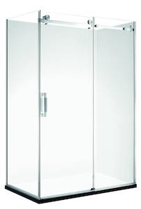 Building supplies wholesaling: SHOWER BOX Frameless sliding roller door MF129