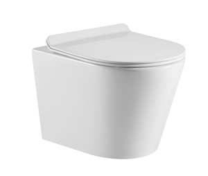 Building supplies wholesaling: Wall mounted round pan Wall Hung Toilet JT053E-R