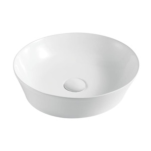 400 360 110mm Above Counter White Ceramic Basin Counter Top Wash Basin T-37