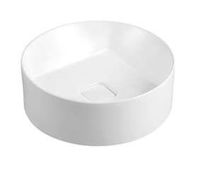 400 400 135mm Above Counter Round White Ceramic Basin Counter Top Wash Basin 366