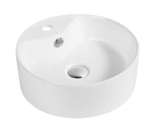 400 400 150mm Above Counter Round White Ceramic Basin Counter Top Wash Basin 314