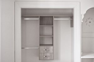 400mm Wall Mount Wardrobe (flat pack)