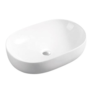 480 350 130mm Above Counter White Ceramic Basin Counter Top Wash Basin T-224