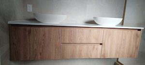 Custom Modern Woodgrain Vanity