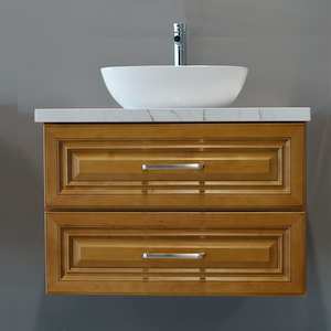 New coming Classic Oak wall hung vanity 800mm Solid Wood