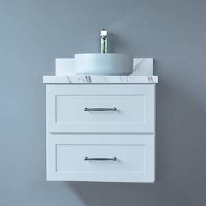 New coming Light Grey wall hung vanity 600mm Solid Wood