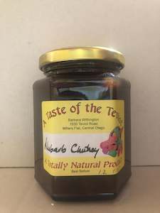 Stone fruit growing: A Taste of Teviot Rhubarb Chutney