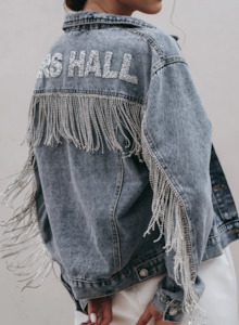 Rhinestone Fringe Jacket