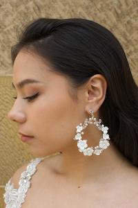 Womenswear: Clay Flower Hoops