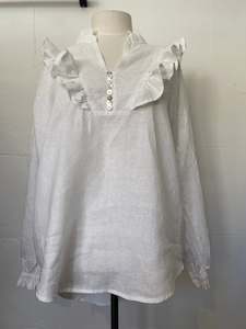 Sample Sale - White Cross Your Heart Blouse - Size 10