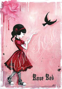 Signed Prints: 'Bye Bye Birdy' Rose Red - Signed Print