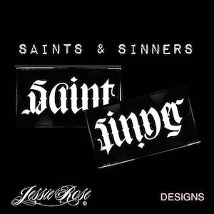 Stickers: Vinyl Stickers 'Saint/Sinner'