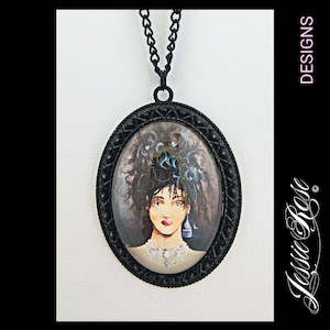 Butterflies - 'Gothic Black' Pendant