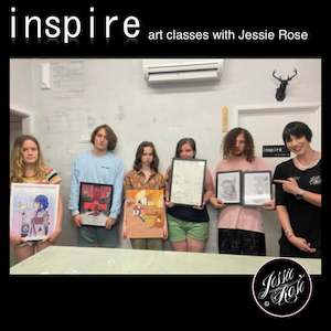 Inspire Art Classes: *SOLD OUT* Term 4 - Ages approx. 15-19+yrs. Tuesday 7.15-8.45pm