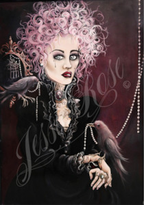 The Black Rose - signed print