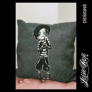 Boy Black Cushion Cover